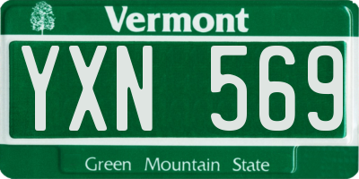 VT license plate YXN569