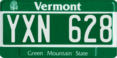VT license plate YXN628