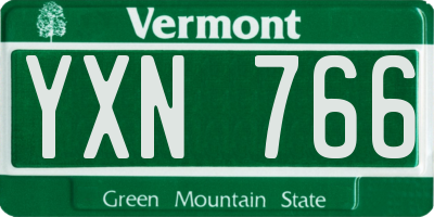 VT license plate YXN766