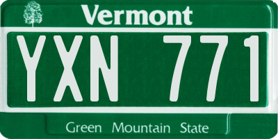 VT license plate YXN771