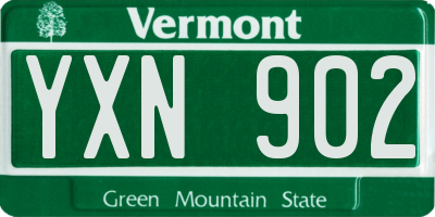 VT license plate YXN902