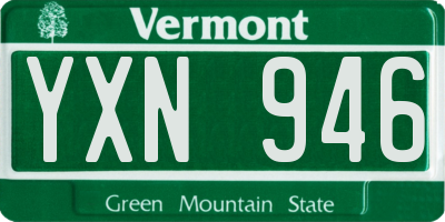VT license plate YXN946