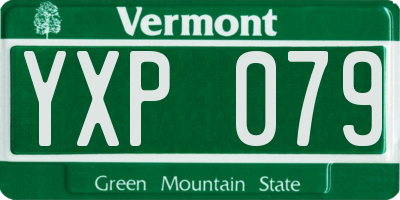 VT license plate YXP079