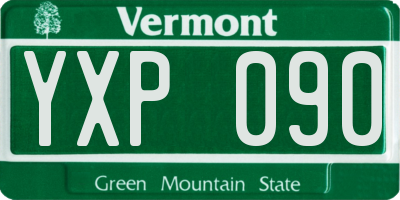 VT license plate YXP090