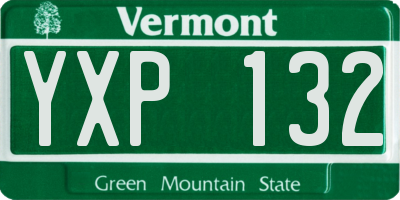 VT license plate YXP132