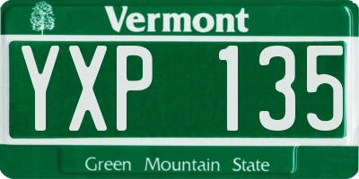 VT license plate YXP135