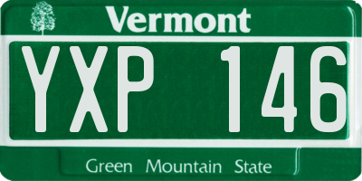 VT license plate YXP146