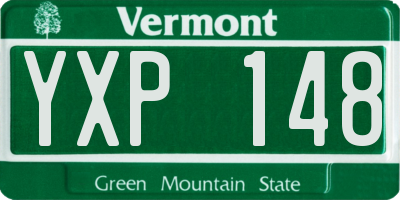 VT license plate YXP148