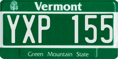VT license plate YXP155