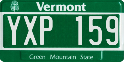 VT license plate YXP159