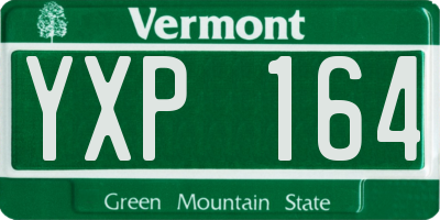 VT license plate YXP164