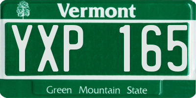 VT license plate YXP165