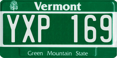 VT license plate YXP169