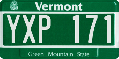 VT license plate YXP171