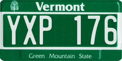 VT license plate YXP176