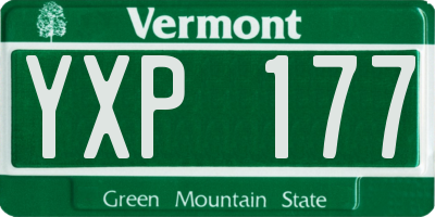 VT license plate YXP177