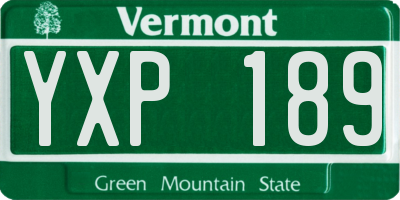 VT license plate YXP189