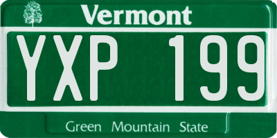 VT license plate YXP199