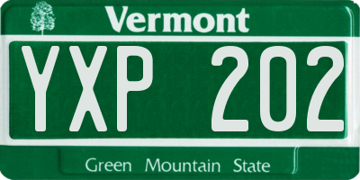 VT license plate YXP202