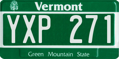 VT license plate YXP271