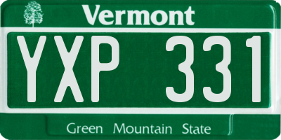 VT license plate YXP331