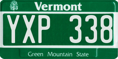 VT license plate YXP338