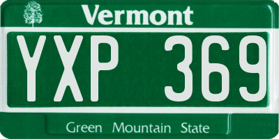 VT license plate YXP369