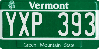 VT license plate YXP393