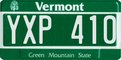 VT license plate YXP410
