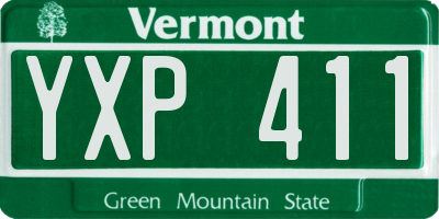 VT license plate YXP411