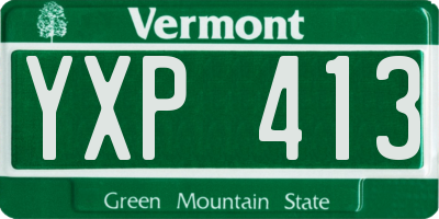 VT license plate YXP413
