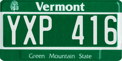 VT license plate YXP416