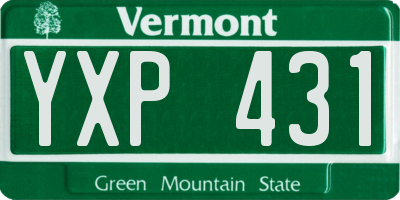 VT license plate YXP431