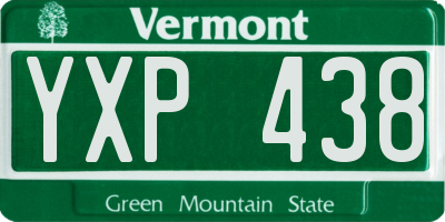 VT license plate YXP438