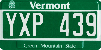 VT license plate YXP439