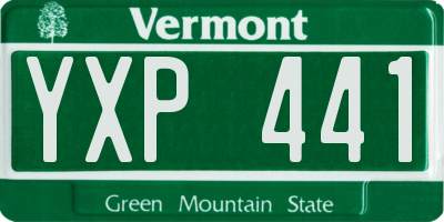 VT license plate YXP441