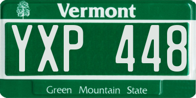 VT license plate YXP448