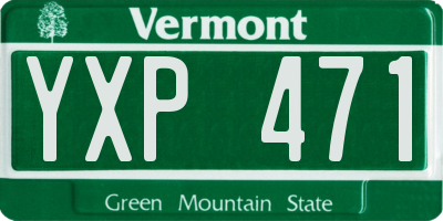 VT license plate YXP471