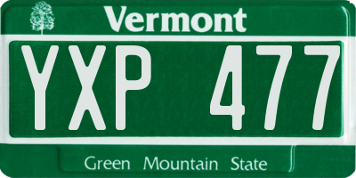 VT license plate YXP477
