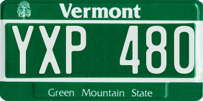 VT license plate YXP480