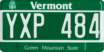 VT license plate YXP484