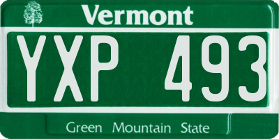 VT license plate YXP493