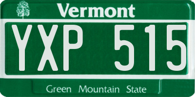 VT license plate YXP515
