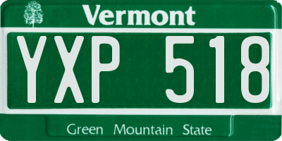 VT license plate YXP518
