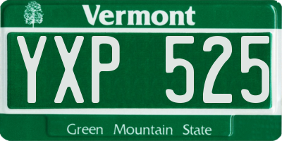 VT license plate YXP525