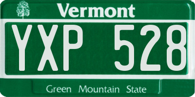 VT license plate YXP528