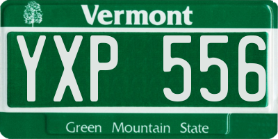 VT license plate YXP556