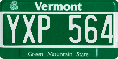 VT license plate YXP564