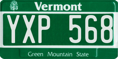 VT license plate YXP568