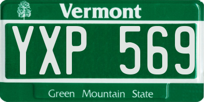VT license plate YXP569